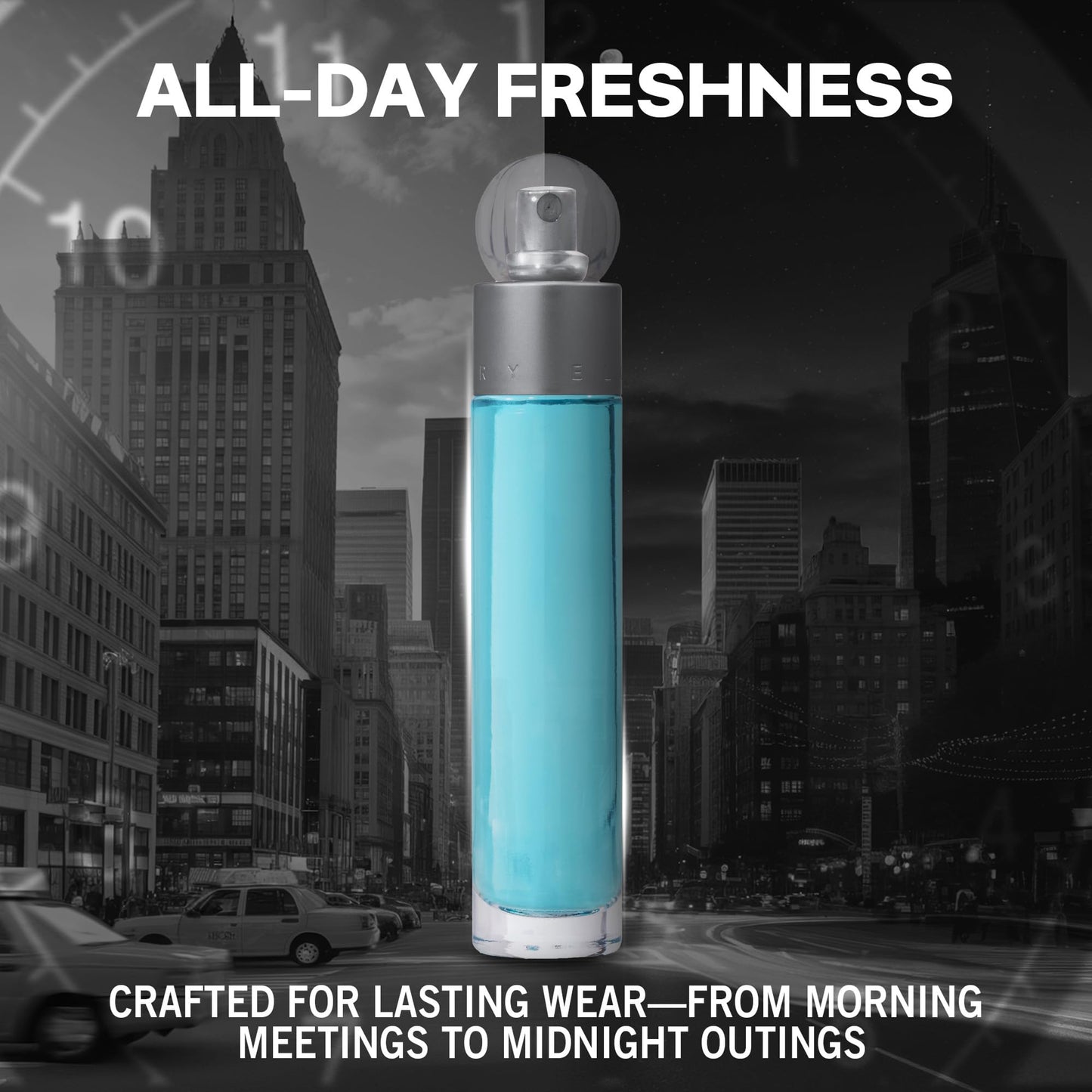 Perry Ellis 360° Eau De Toilette Spray for Men - Mens Cologne, Long Lasting Perfume, EDT, Fragrance with Notes of Bergamot, Juniper & Musk - 6.8 fl oz