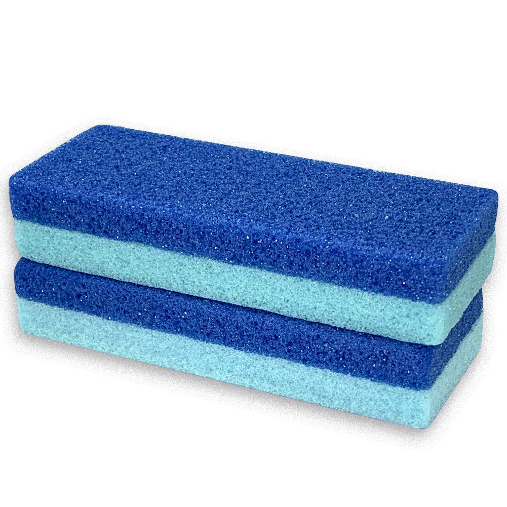 Maryton Foot Exfoliator File Scrubber Sponge Pedicure Tool Callus Remover for Feet, Salon Foot Scrub Pads Pedi Gifts for Men Women, 2pcs