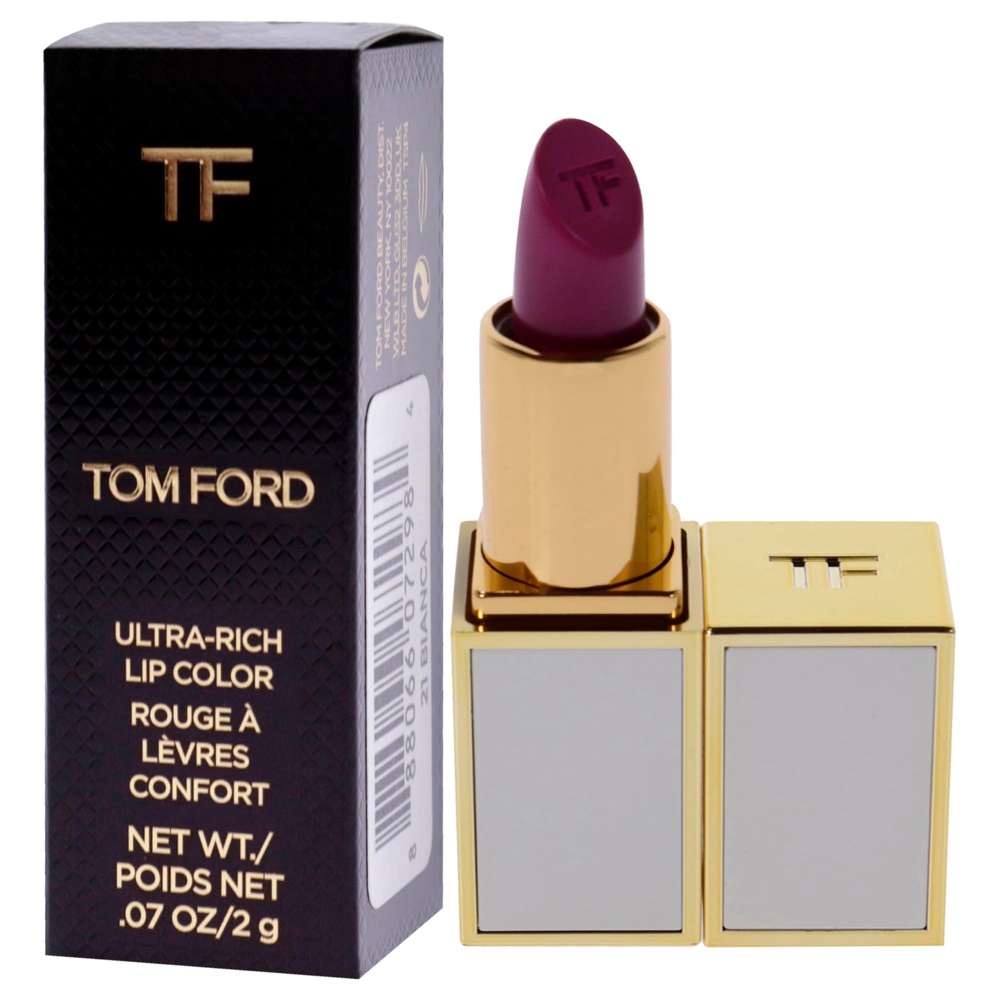 Tom Ford Boys and Girls Lip Color for Women Lipstick, 21 Bianca, 0.07 Ounce