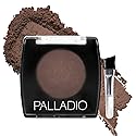 Palladio Brow Powder for Eyebrows, Soft and Natural Eyebrow Powder with Jojoba Oil & Shea Butter, Helps Enhance & Define Brows, Compact Size for Purse