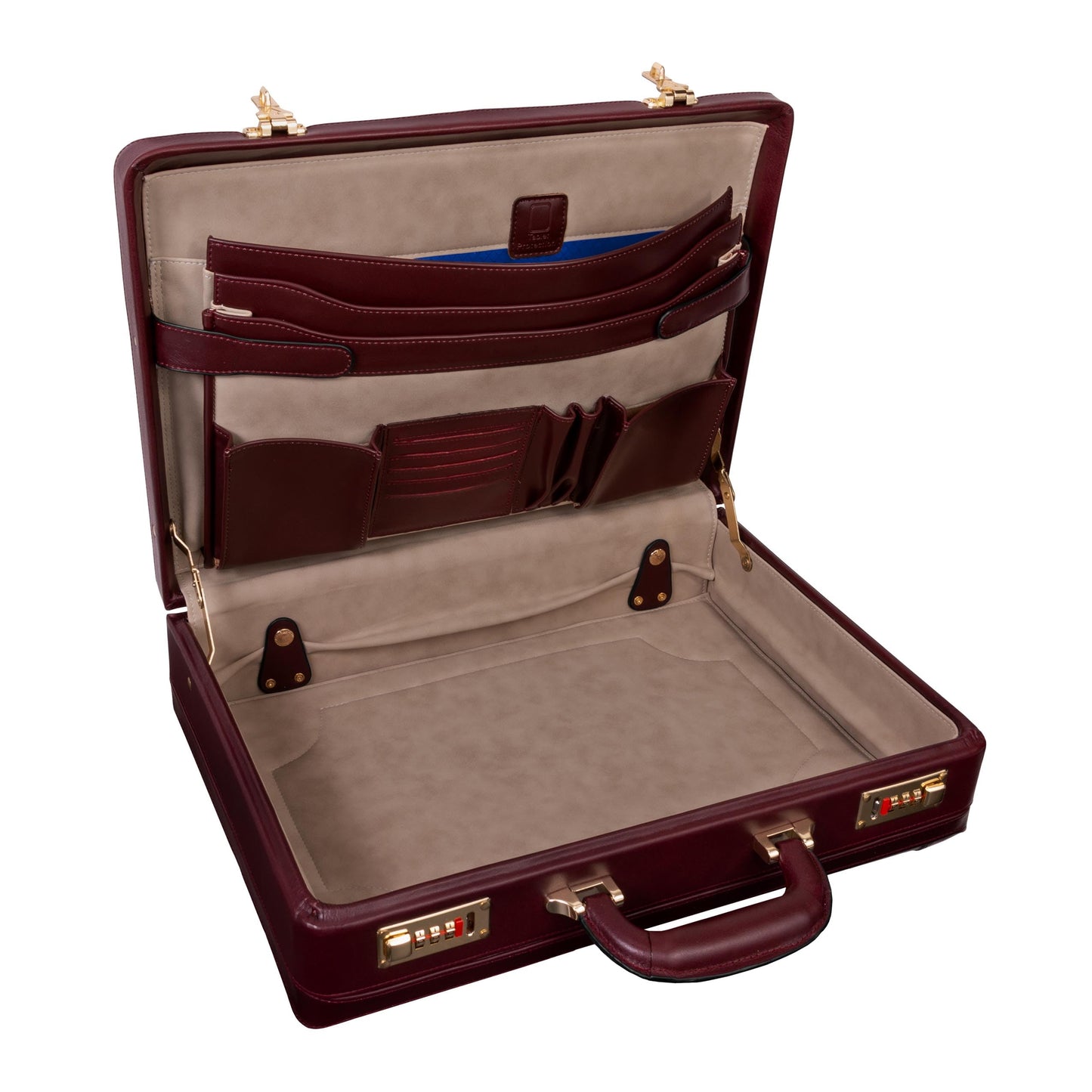 McKlein Coughlin, Leather 4.5" Expandable Laptop/Computer & Tablet Business Briefcase Attaché Bag, Men Women Laptop Briefcase, Laptop Compartment bag