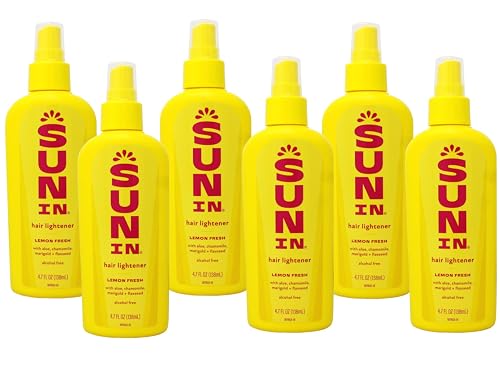 Sun-In with Lemon, Spray-In Hair Lightener, 4.7 Ounce (Pack of 6)