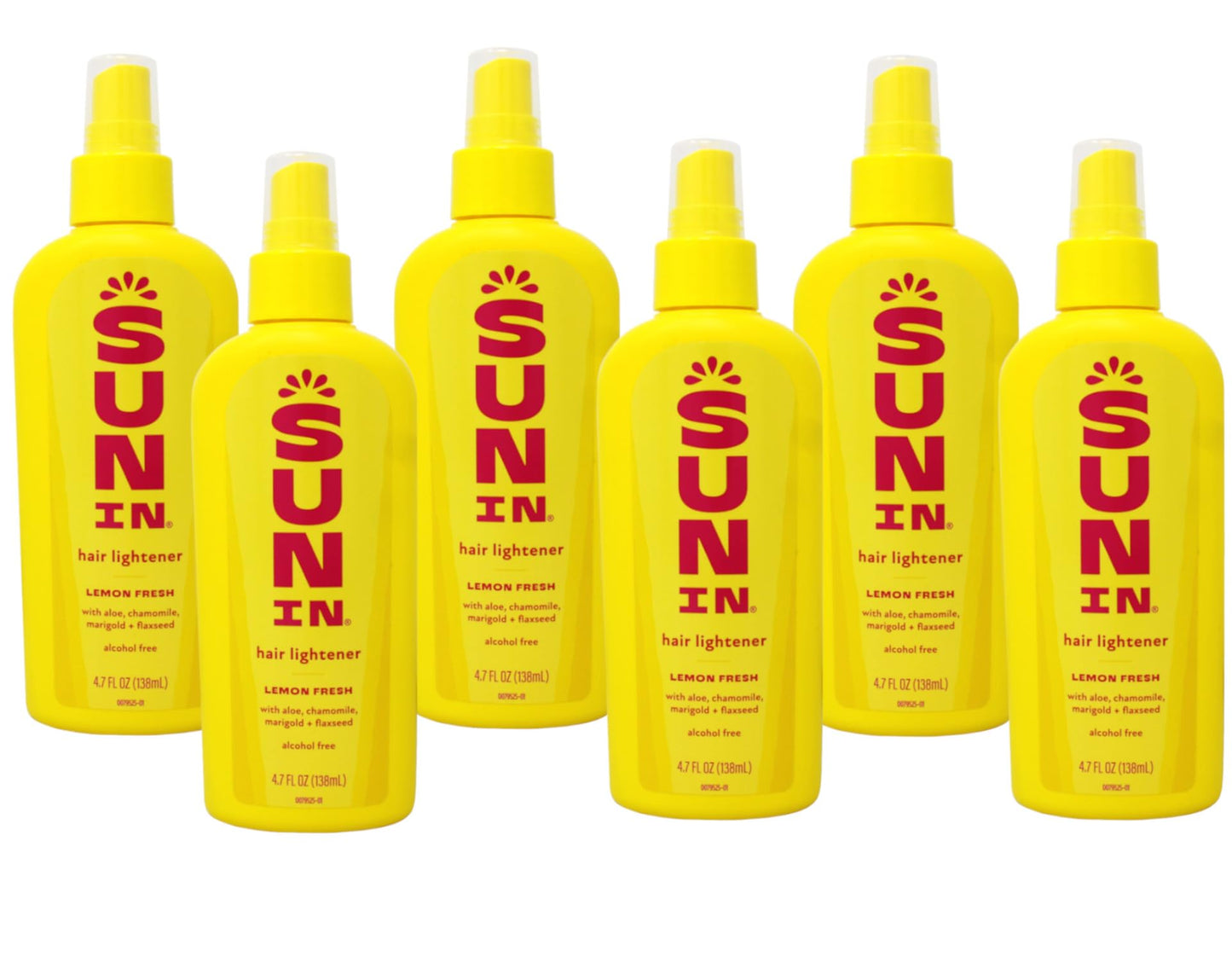 Sun-In with Lemon, Spray-In Hair Lightener, 4.7 Ounce (Pack of 6)