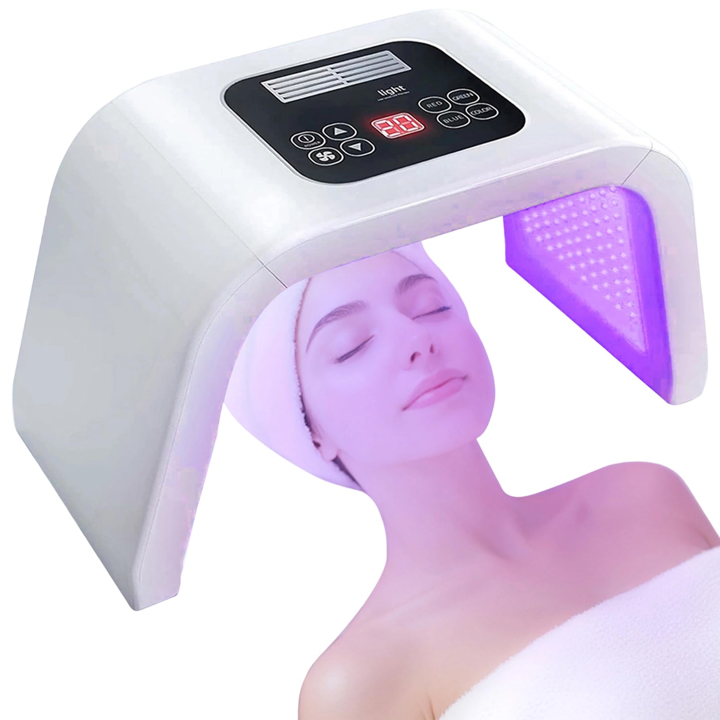 Led-Face-Tool?LED Light Therapy Facial Mask?7 in 1 Beauty Equipment for Skin Care at Home