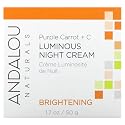 Andalou Naturals Night Cream Prpl Crrt+C 1.7 Oz