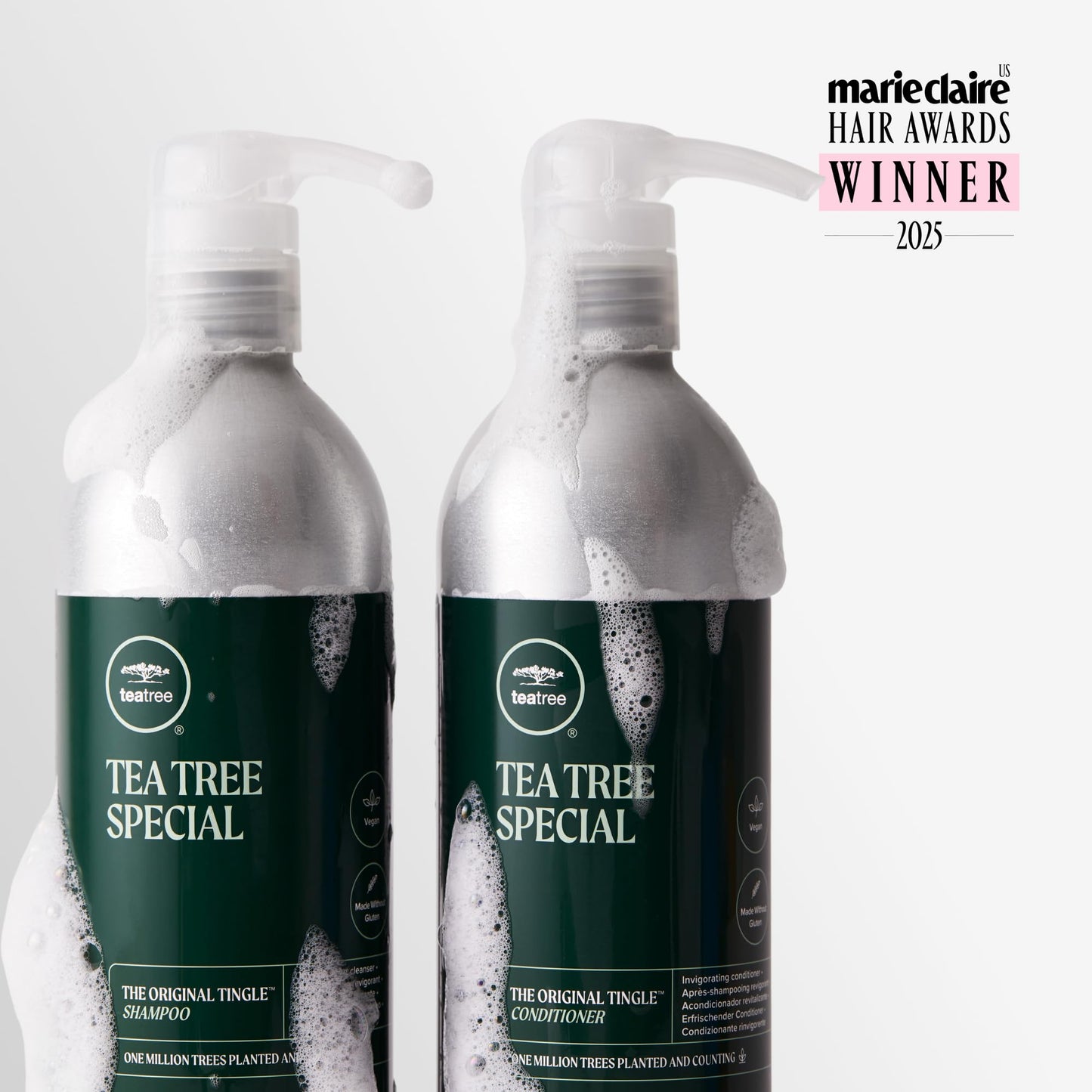 Tea Tree Special Shampoo Aluminum Bottle, Deep Cleans, Refreshes Scalp, For All Hair Types, Especially Oily Hair, 16.9 oz