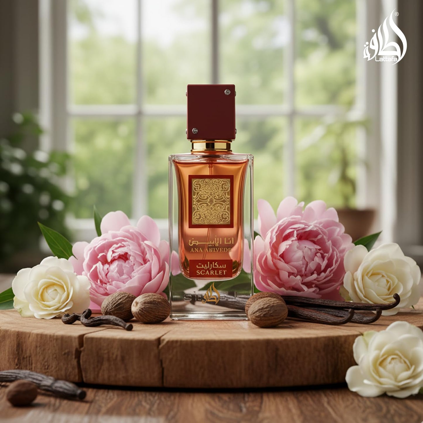 Lattafa Ana Abiyedh Scarlet - Fruity, Floral, Spicy, Sweet - Eau de Parfum Spray Long-Lasting Fragrance for Unisex, 2.0 Ounce / 60 ml Beauty and Personal Care Lattafa