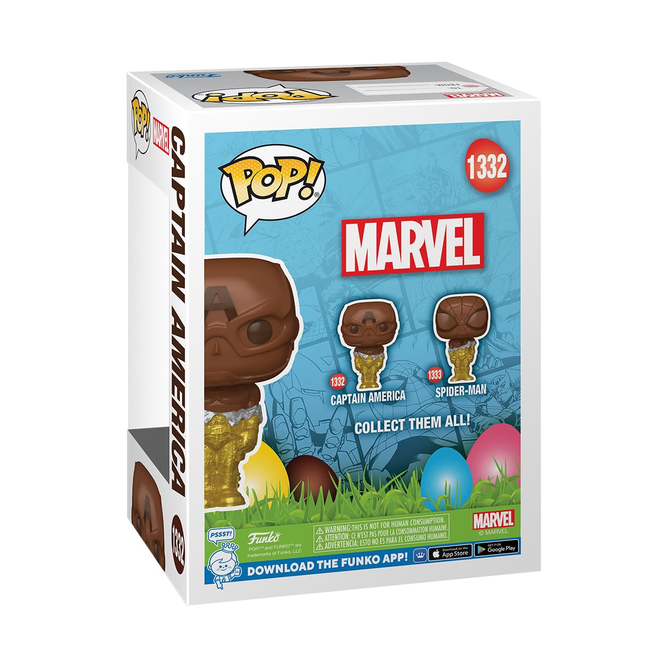 Funko POP! Marvel: Captain America - Easter Chocolate - Marvel Comics - Collectable Vinyl Figure - Gift Idea - Official Merchandise - for Kids…