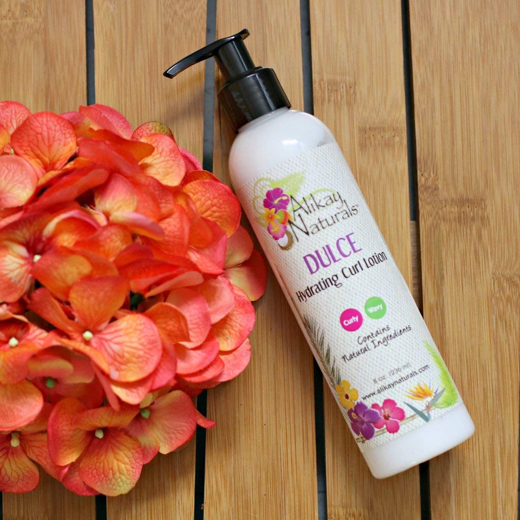 Alikay Naturals Dulce Hydrating Curl Lotion Natural Kokum Butter, Silk Amino Acid & Argan Oil 8 Ounce