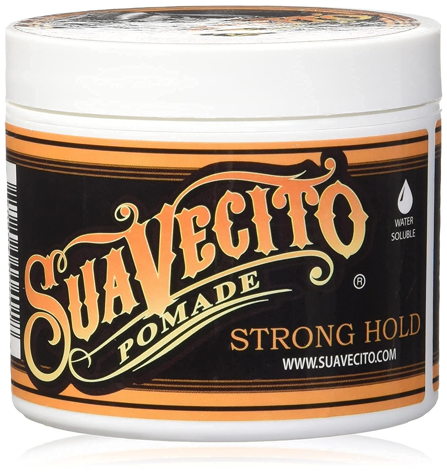 Suavecito Pomade Firme (Strong) Hold 5 oz, 1 Pack - Strong Hold Hair Pomade For Men - Medium Shine Water Based Flake Free Hair Gel - Easy To Wash Out