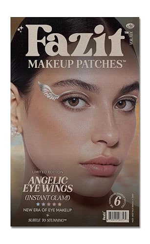 Fazit Makeup Patches - Halloween Angelic Eye Speckles - Glow Up Make-Up Patches - Cute Glitter Makeup Accessories For Women - Cosmetic Glitter