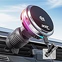 acer Qi2.2 25W Mag-Safe Car Mount Charger, Wireless Car Charger with Cooling Fan, Glass Panel & Backlight,Vent Phone Mount with 45W…