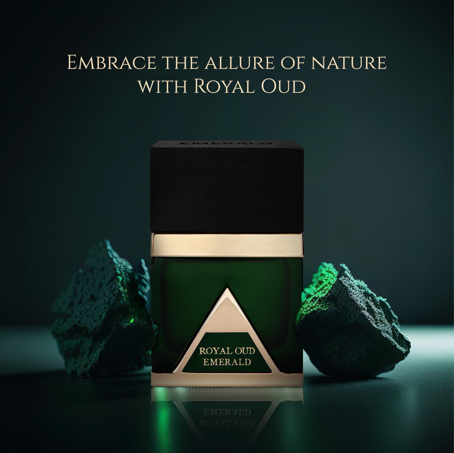 Maison GHandour Royal Oud Emerald | Luxury Perfume for Men and Women | Unisex Perfume with Notes of Cassis, Litchi, and Mandarin Orange | Oud Perfume