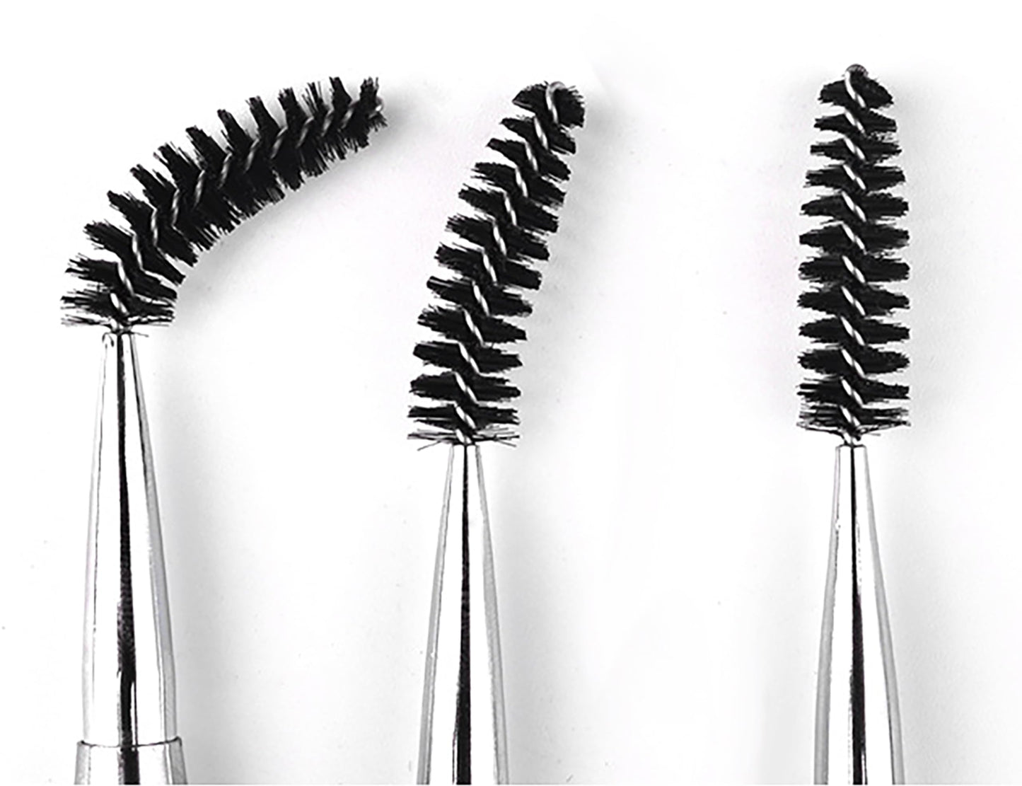 JOSALINAS 2PCS Mascara Brushes Eyebrow Eyelash Brushes Mascara Wands Applicators Eye Brushes Portable Cosmetic Brushes with Cap Spoolies Brushes