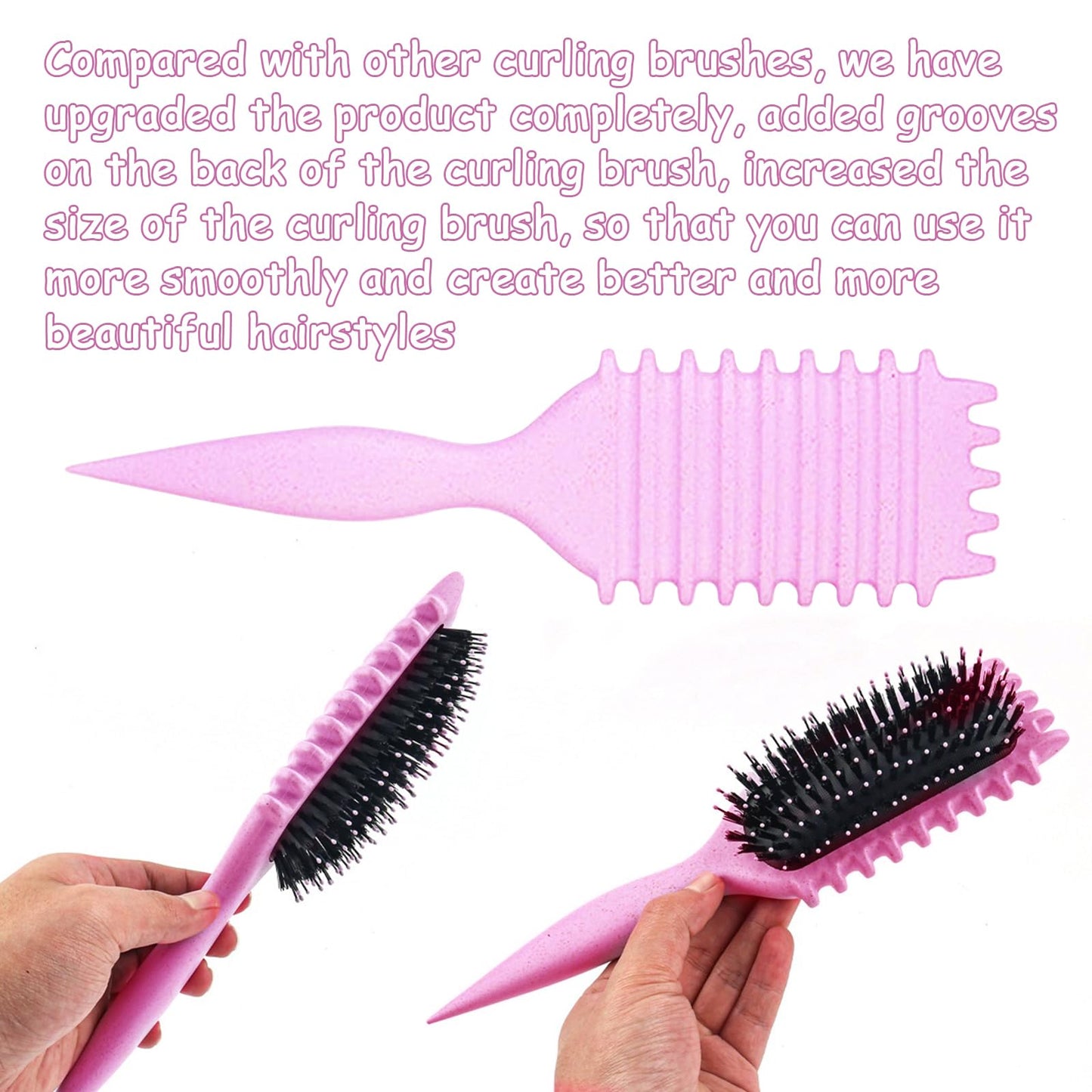 1 PCS Curly Hair Brush, Curl Defining Brush, Curly Hair to Reduce Pulling (Pink) Beauty and Personal Care UVZNUMG