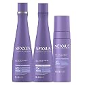 Nexxus HY-VOLUME Weightless Lift Shampoo, Conditioner & Foam 3 Pack PROTEIN FUSION with Collagen Protein & Hyaluronic Acid For Flat & Limp Hair for 48