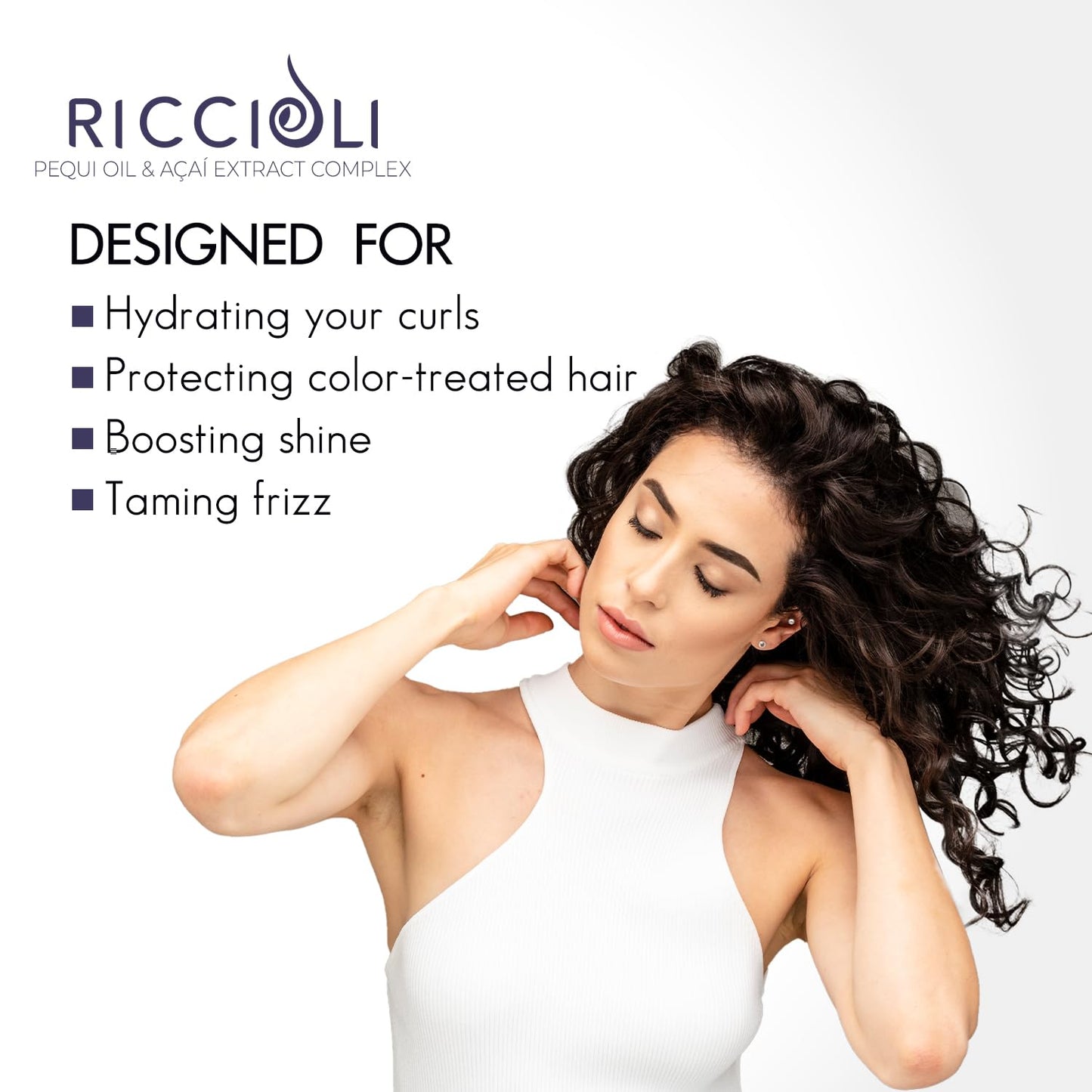Rocco Donna Curl Defining Cream, Soft Hold, Defines and Moisturizes Curls and Waves, Frizz Control, Natural Look, Riccioli Complex with Pequi Oil