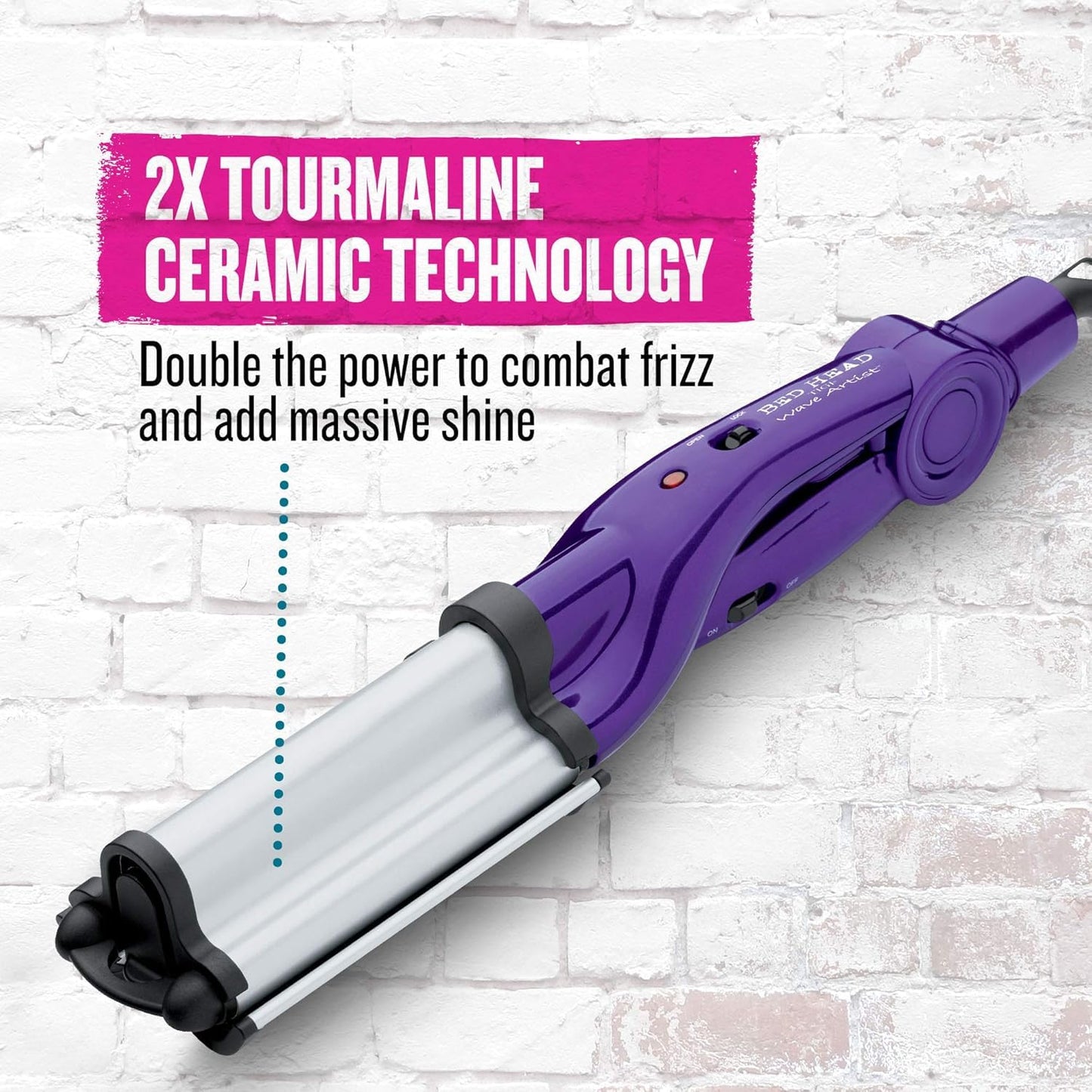 Bed Head Wave Artist Deep Waver | Combat Frizz, Get Long Lasting Results, & Add Massive Shine for Beachy Waves | With Tourmaline Ceramic Technology Beauty and Personal Care Bed Head