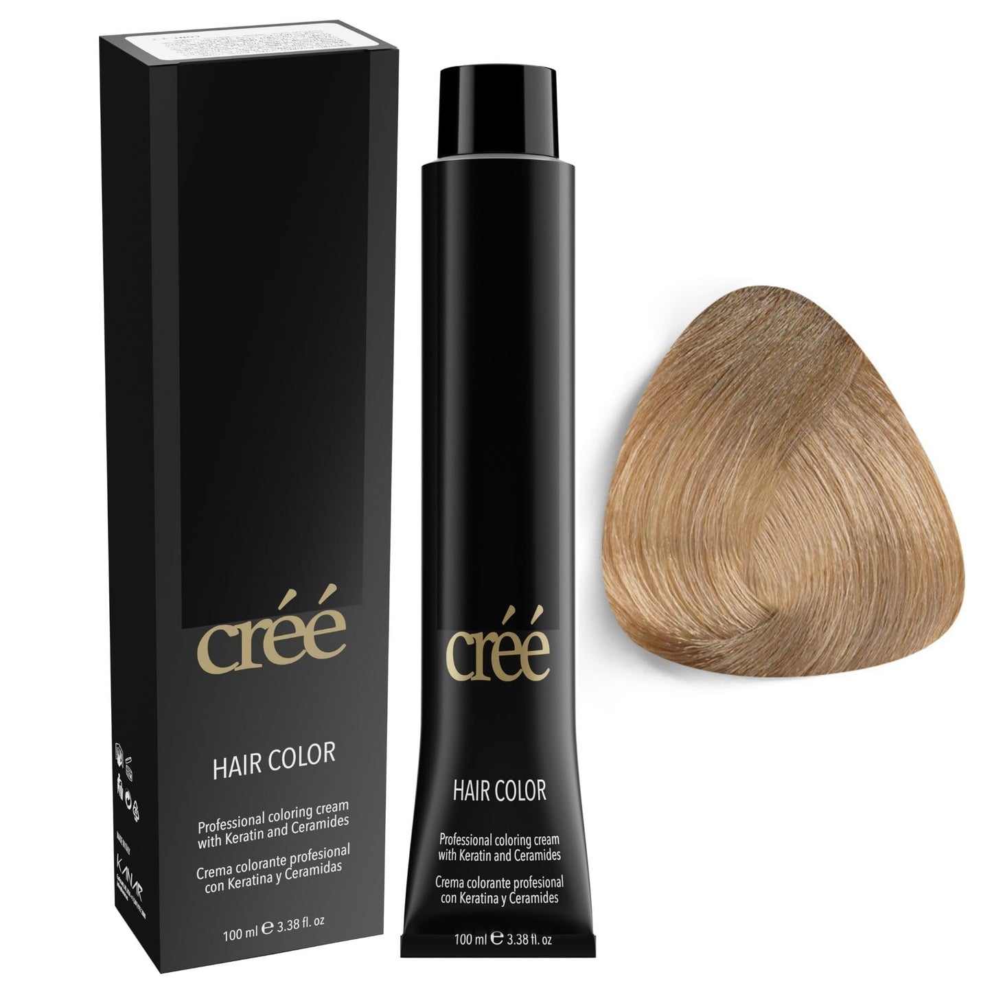 Cree Professional 9.7 - Very Light Sand Blond Permanent Hair Color - Long Lasting, Rich Vibrant - Gray Coverage 100ml - 3.4 fl.oz.