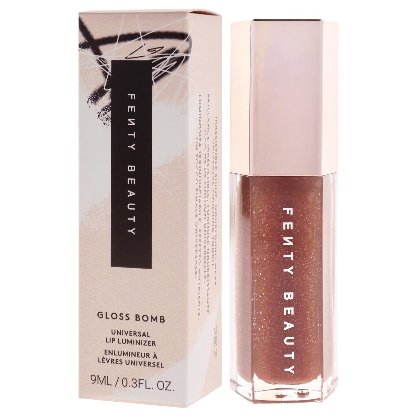 Gloss Bomb Universal Lip Luminizer - 05 Hot Chocolit by Fenty Beauty for Women - 0.3 oz Lip Gloss