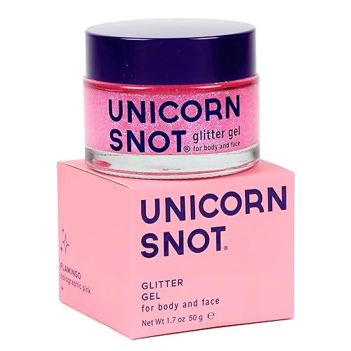 UNICORN SNOT Holographic Face Glitter & Body Glitter Gel | Holiday Glitter Makeup: Stocking Stuffers & Christmas Gift | Hair Glitter, Vegan & Cruelty
