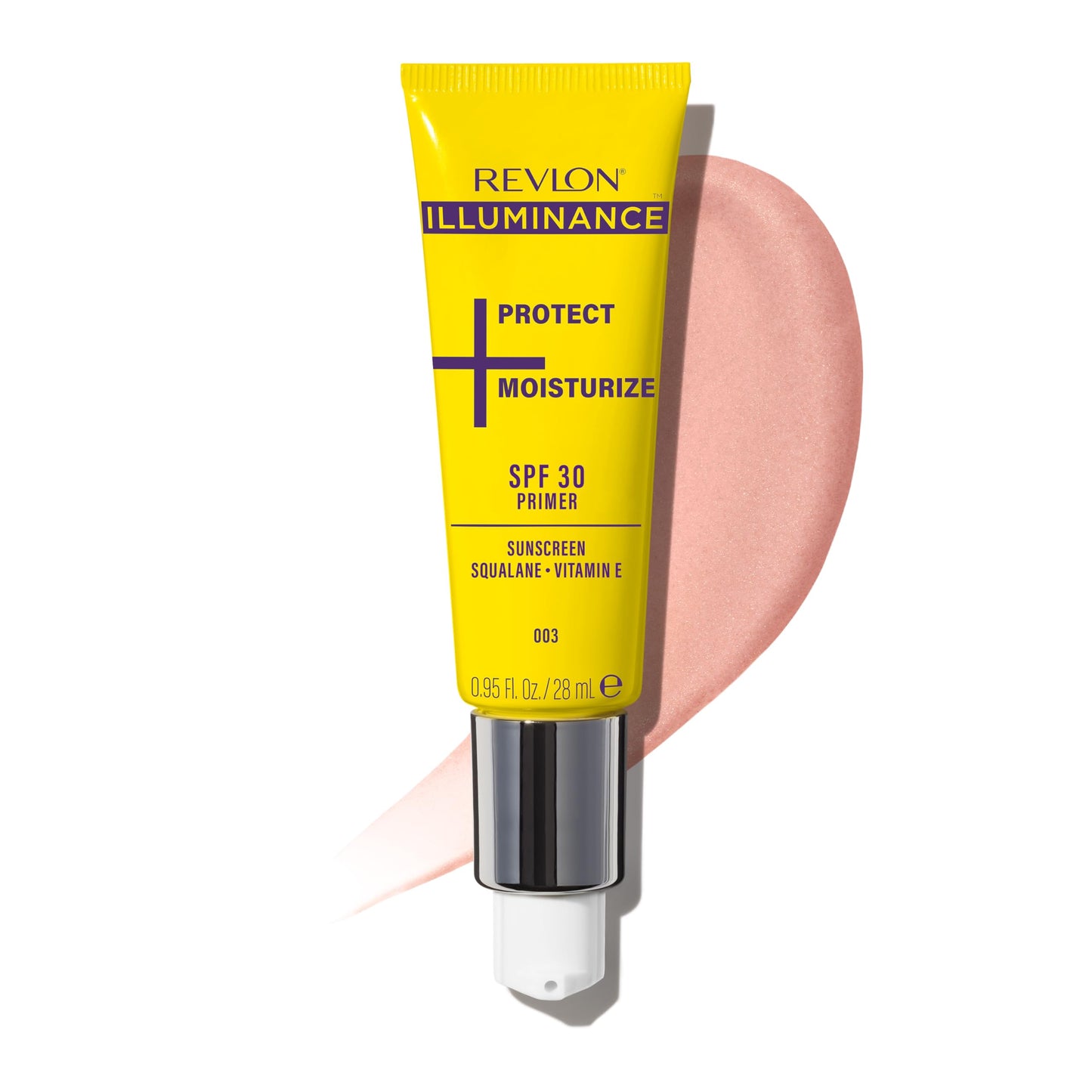 Revlon Illuminance Moisturizing Primer with SPF 30, Face Makeup Primer with Sunscreen, Squalane & Vitamin E, No White Cast, Transparent Finish, 003
