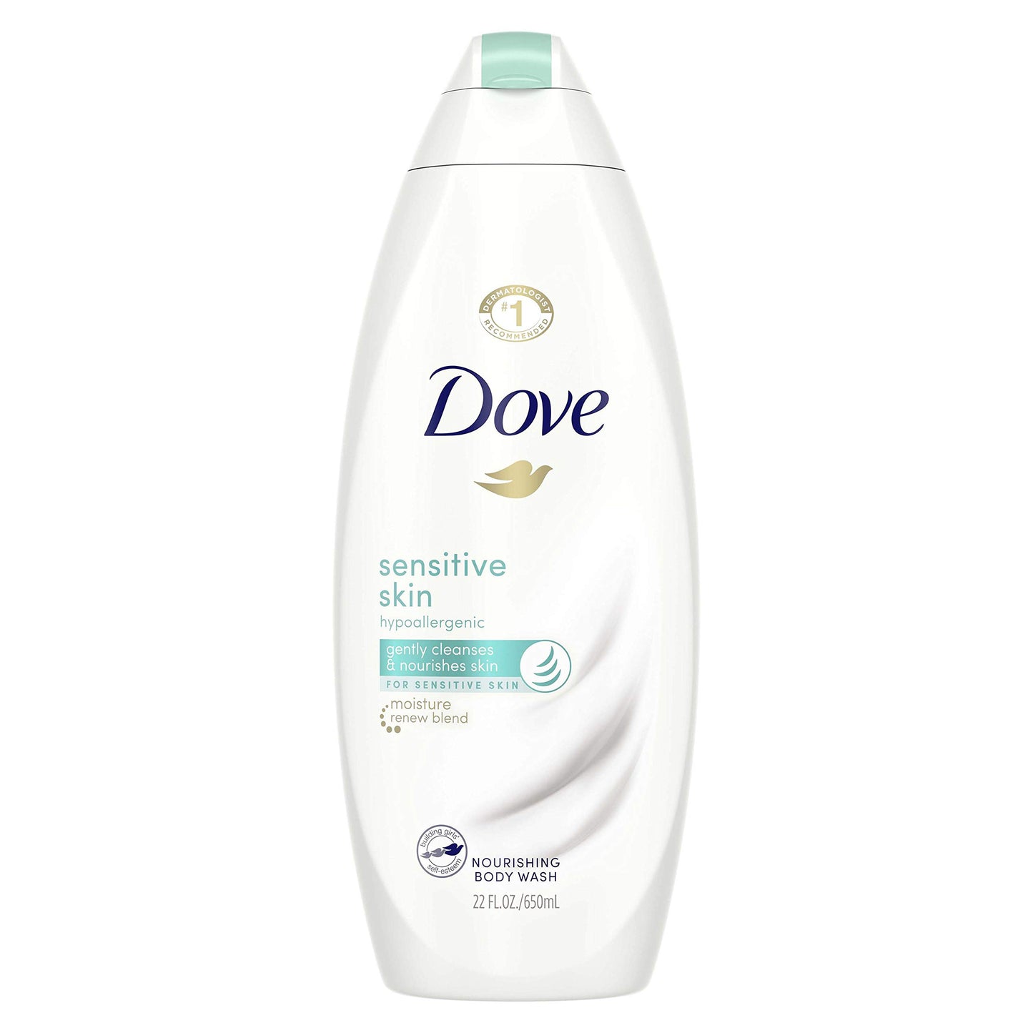 Dove Hypoallergenic and Sulfate Free Body Wash Sensitive Skin Effectively Washes Away Bacteria While Nourishing Your Skin 22 oz
