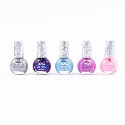 Make It Real Three Cheers for Girls - Holowave Nail Polish - Nail Polish Set for Girls & Teens - Includes 5 Colors - Non-Toxic Nail Polish Kit