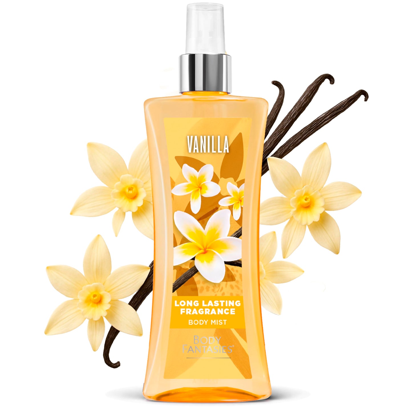 Body Fantasies Fragrance Body Spray, Vanilla, 8 Ounce