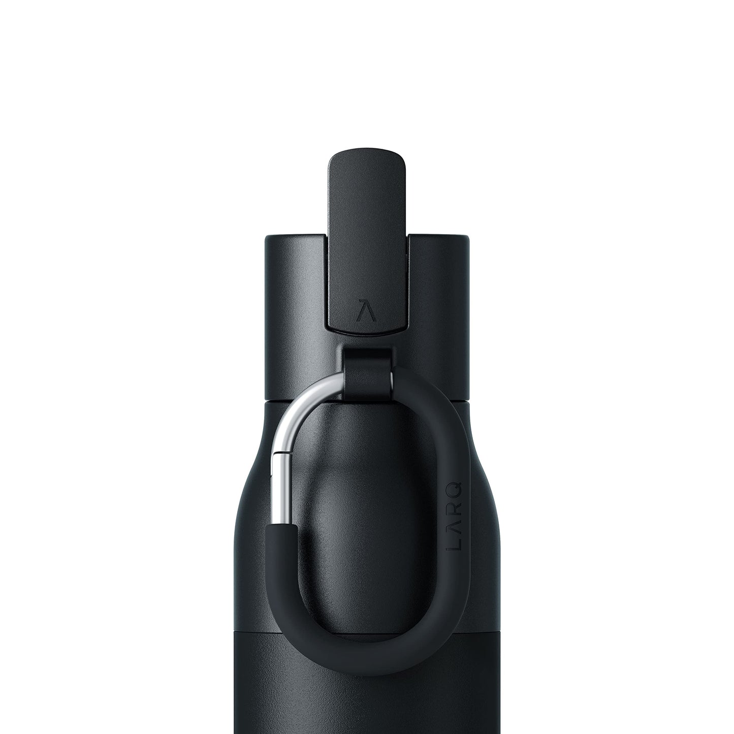 LARQ Bottle Filtered - Insulated Stainless Steel Water Bottle BPA Free with Nano Zero technology and long-lasting filters, Obsidian Black, 17oz