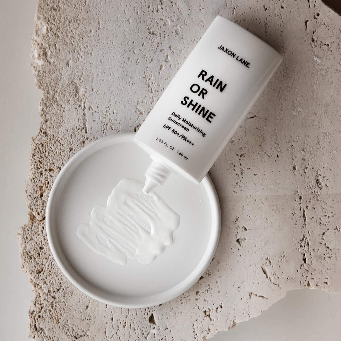RAIN OR SHINE Anti Aging Face Sunscreen SPF 50 for Clear Skin with Green Tea, Hyaluronic Acid, Vitamin E Oil, Ginseng Extract, Licorice Root - SPF