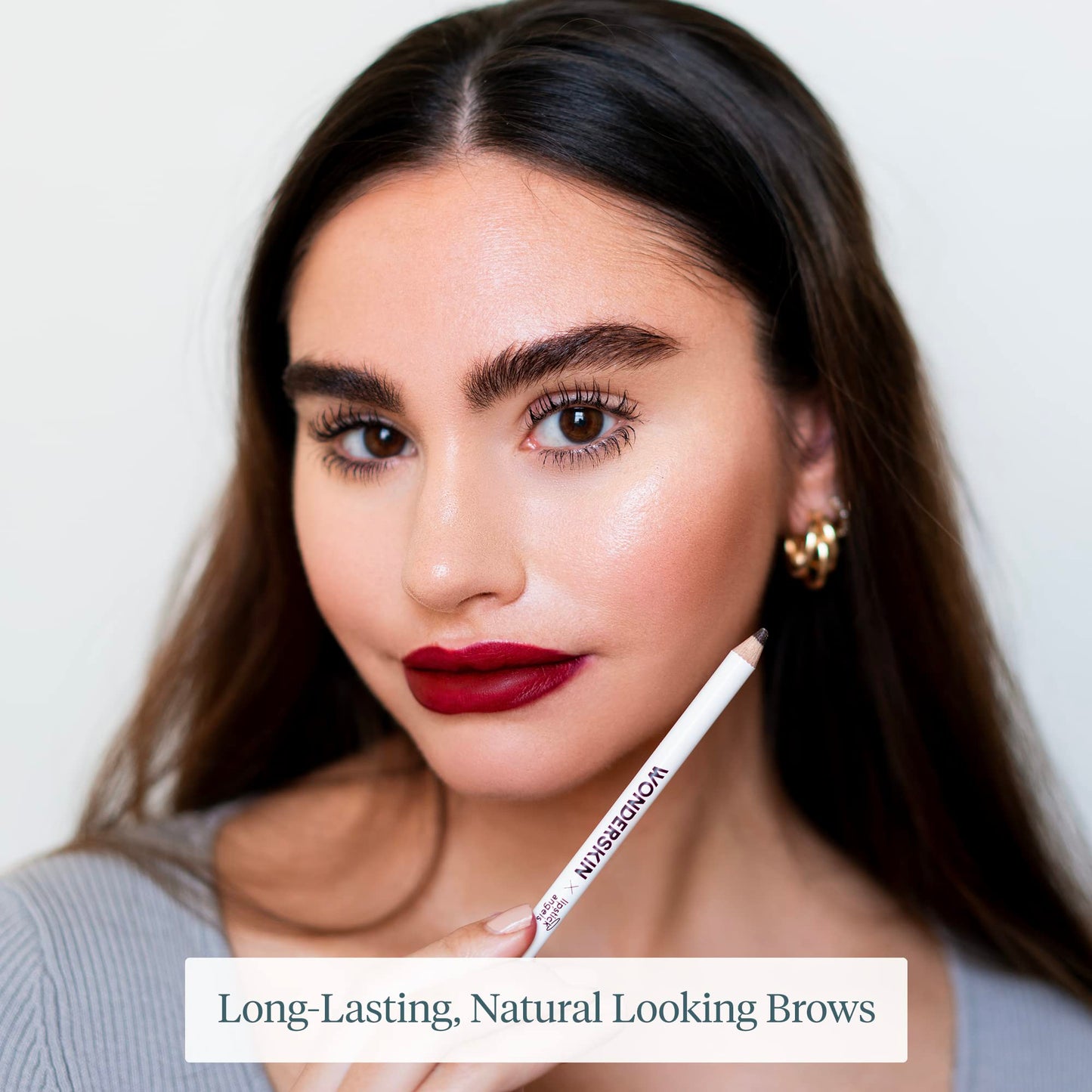 WONDERSKIN Eyebrow Pencil - Sharpenable Brow Pencil For Natural Looking Brows, Brown Eye Makeup, Long Lasting Eyebrow Pomade (Blonde)
