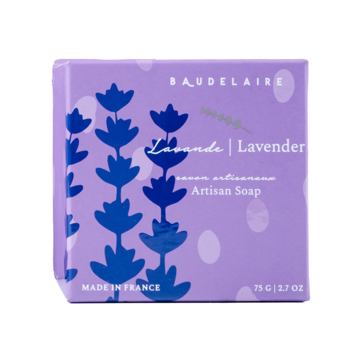 Provence Sante Luxury French Cleansing Bar - Moisturizing Shea Butter - Triple-milled Lavender Fragrance, (2 Bar Set) 2.7oz Gift Box
