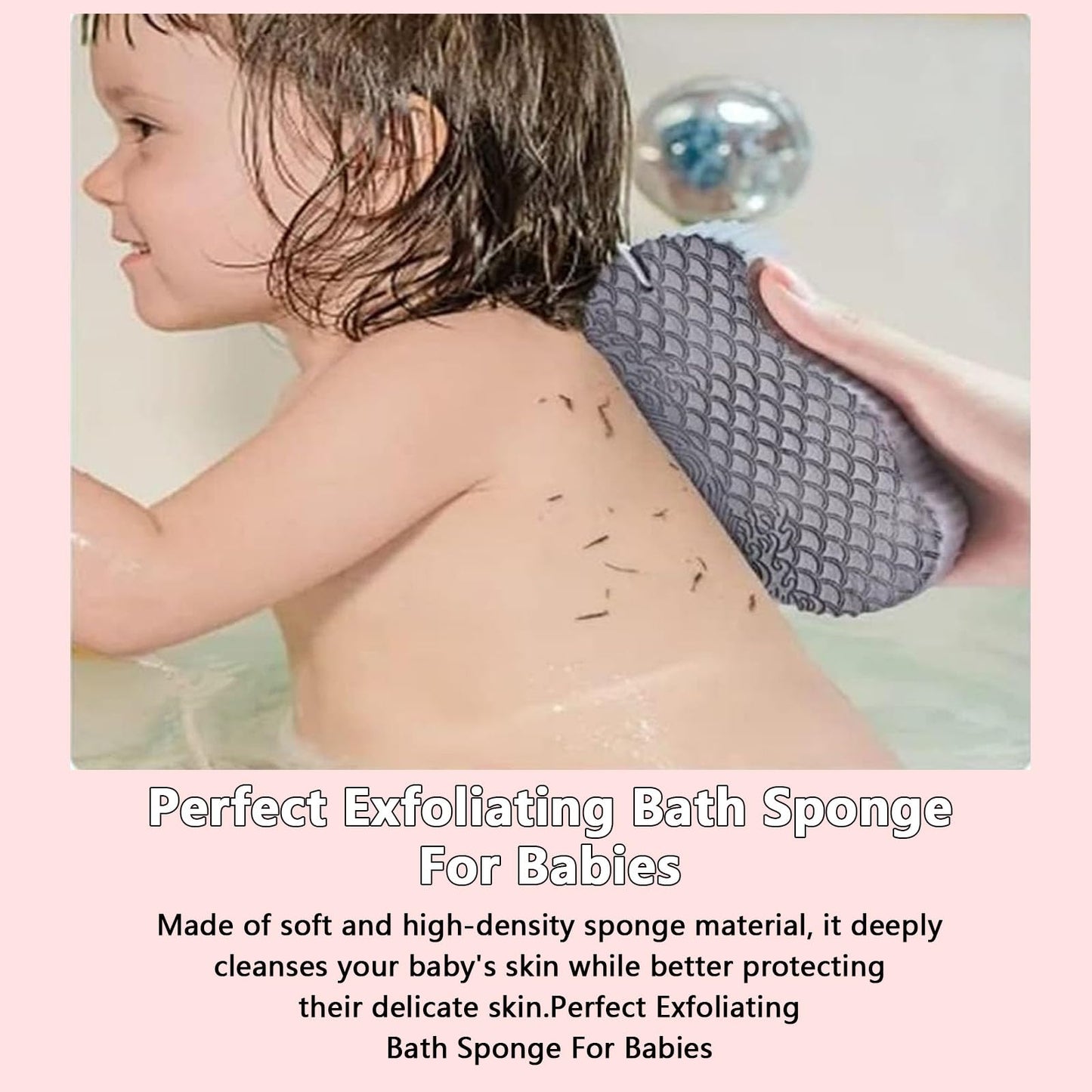 Gonetre Exfoliating Bath Sponge Soft Bath Sponge Brush Dead Skin Remover for Body Reusable Shower Sponge for Adult Baby (4) Beauty and Personal Care Gonetre