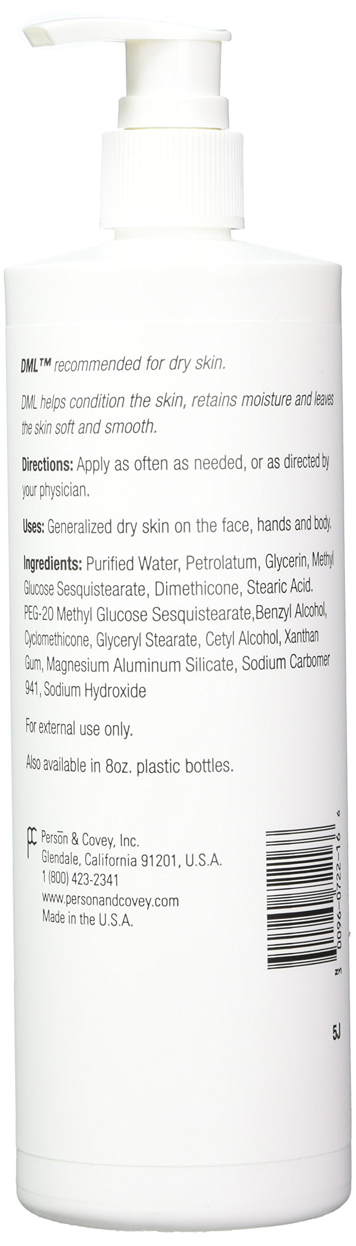 DML Moisturizing Lotion 16 oz (Pack of 4)