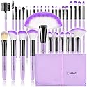 Make up Brushes, VANDER Professional 32pcs Makeup Brush Set, Makeup Brushes Set Foundation Blending Cosmetic Brush Set Kit,Purple
