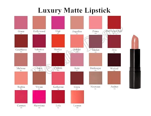 Beauty Deals Luxury Matte Lipstick Luxurious Hydrated Creamy Lipstick (Carmen)