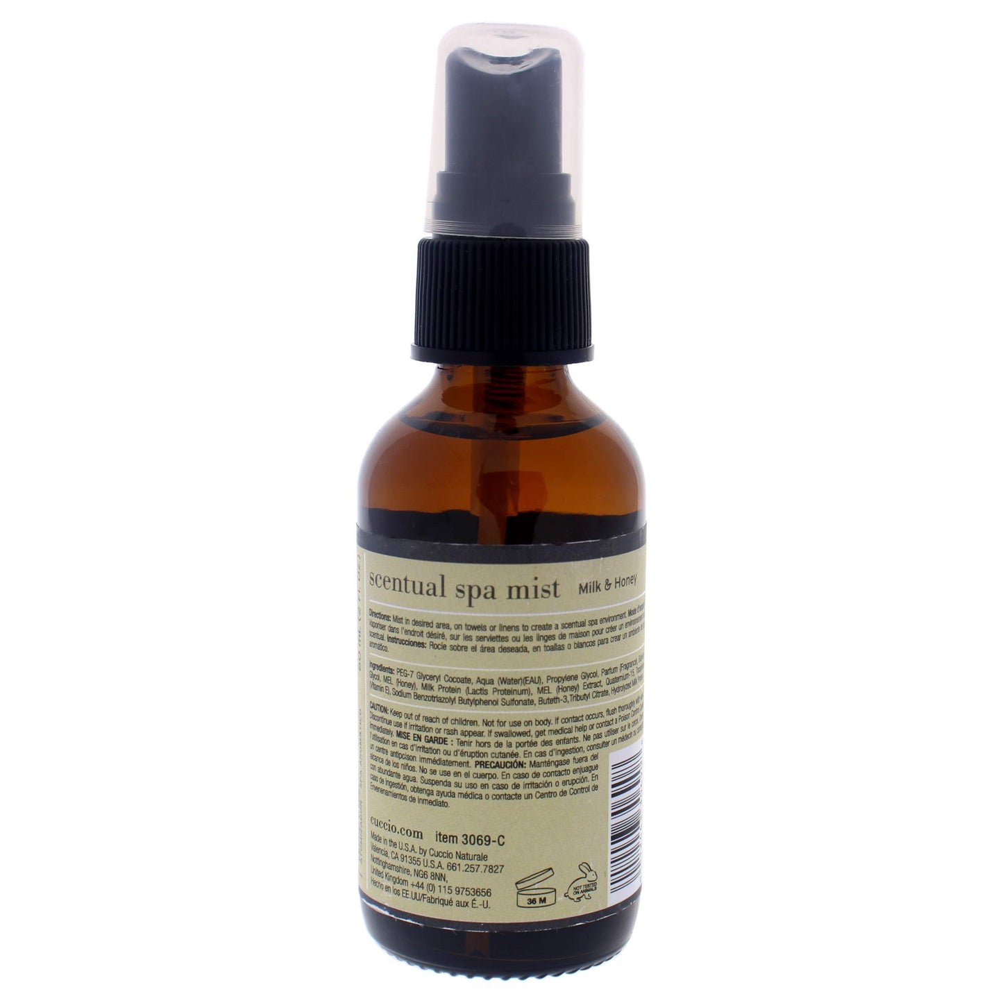 Cuccio Naturale Scentual Spa Mist - Aromatic Spray - Soothes And Softens Skin - Radiant And Rejuvenated Skin - Promotes A Relaxed And Calm Mindset