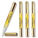 Bliss Kiss | Crisp Fragrance 4 Nail Oil Cuticle Pens w/Vitamin E & Jojoba?Nail Strengthener Nail Growth Treatment for Brittle Peeling Breaking Thin