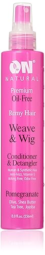 On Natural Weave & Wig Conditioner & Detangler, Pomegranate, 8 Fluid Ounce