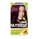Garnier Nutrisse Nourishing Hair Color Creme, 362 Darkest Berry Burgundy (Packaging May Vary)