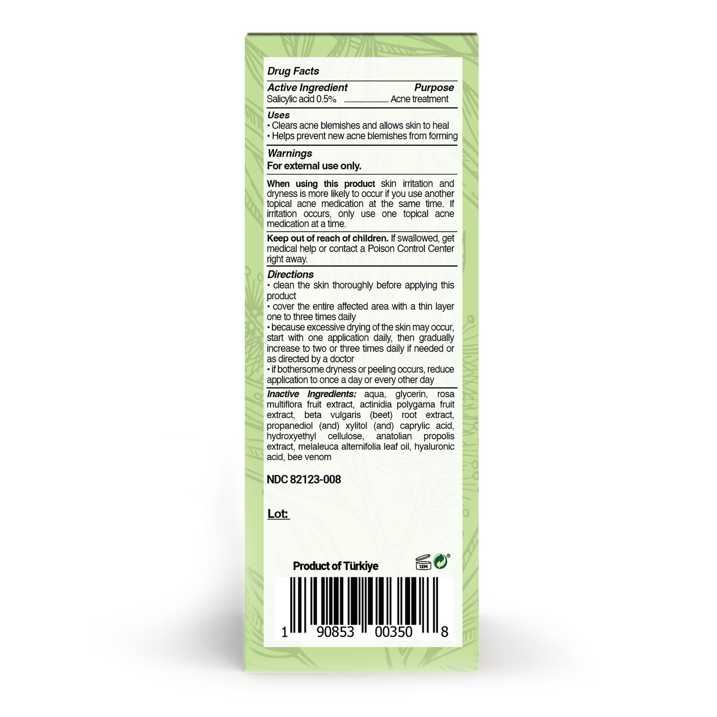 BEE and YOU Acne Treatment with Salicylic Acid, Bee Venom and 100% Natural Propolis Extract Acne Serum for Face and Body to Control and Clear Beauty & Personal Care BEE & YOU