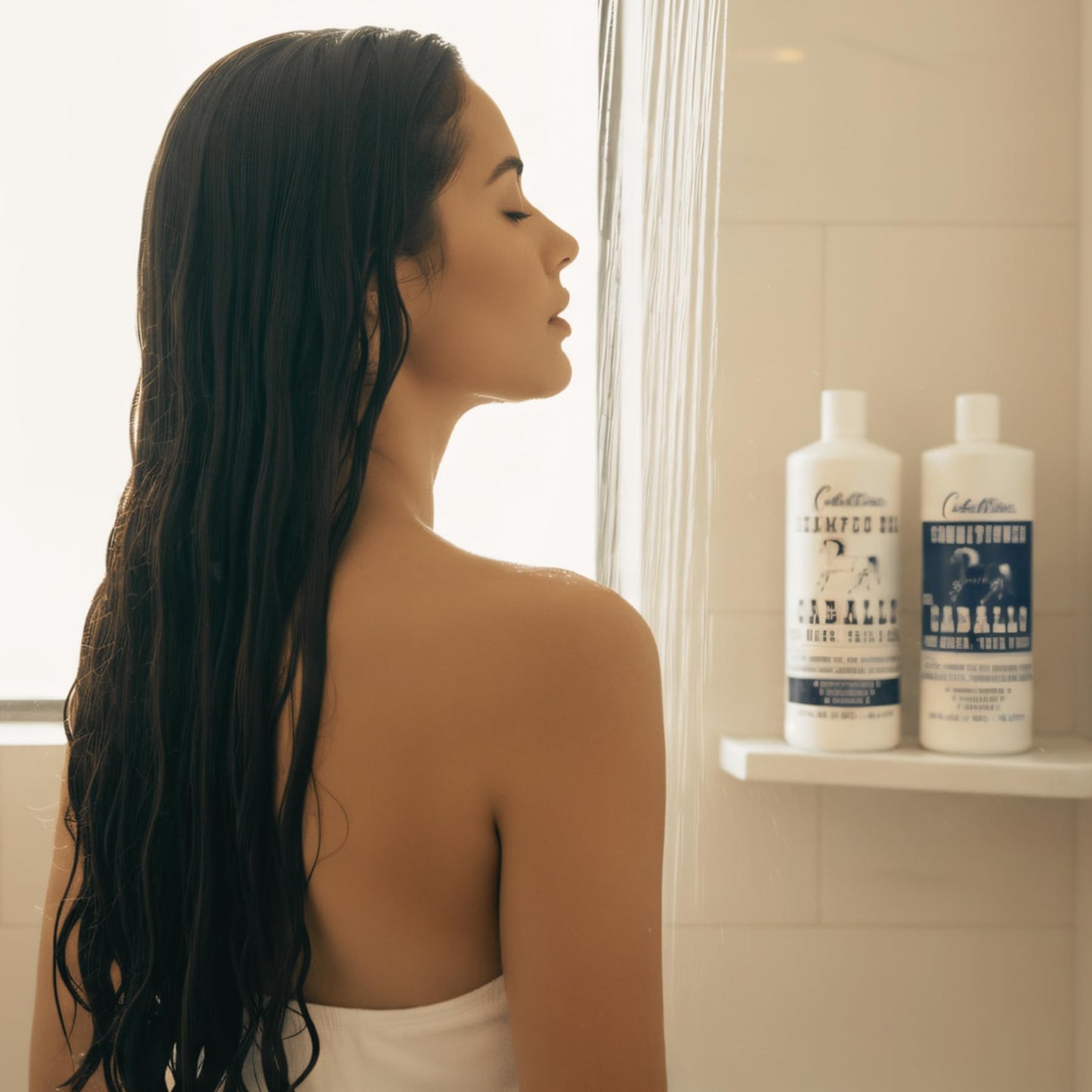 Cabellina Shampoo and Conditioner del Caballo, Enhance Volume and Shine with Horsetail Plant Extract, All Hair Type, 32 FL Oz Each, 2 Bottles