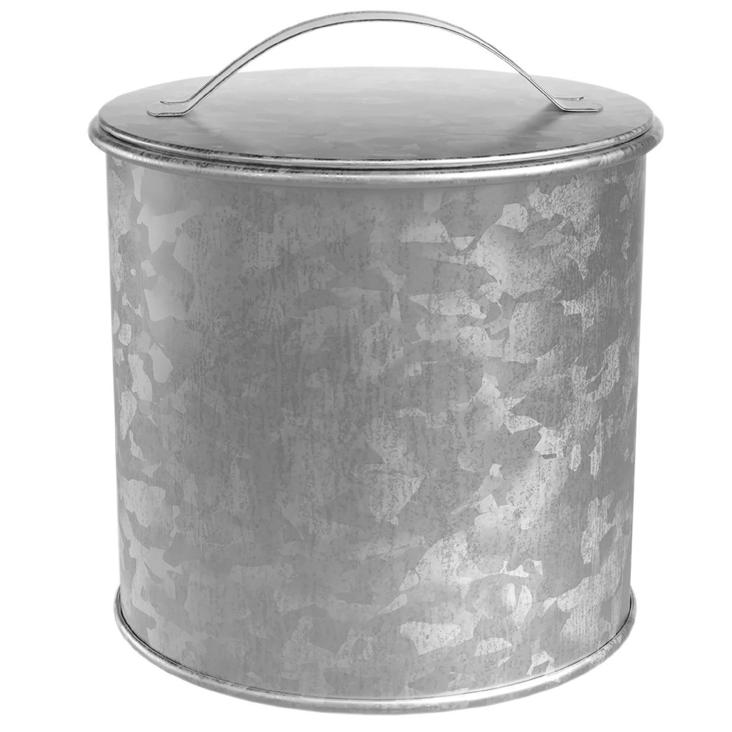 Amici Home Newport Galvanized Metal Canister | Dry Food Storage Container - 56 Ounce Capacity | Farmhouse Décor | Rustic Metal Canister for Kitchen…
