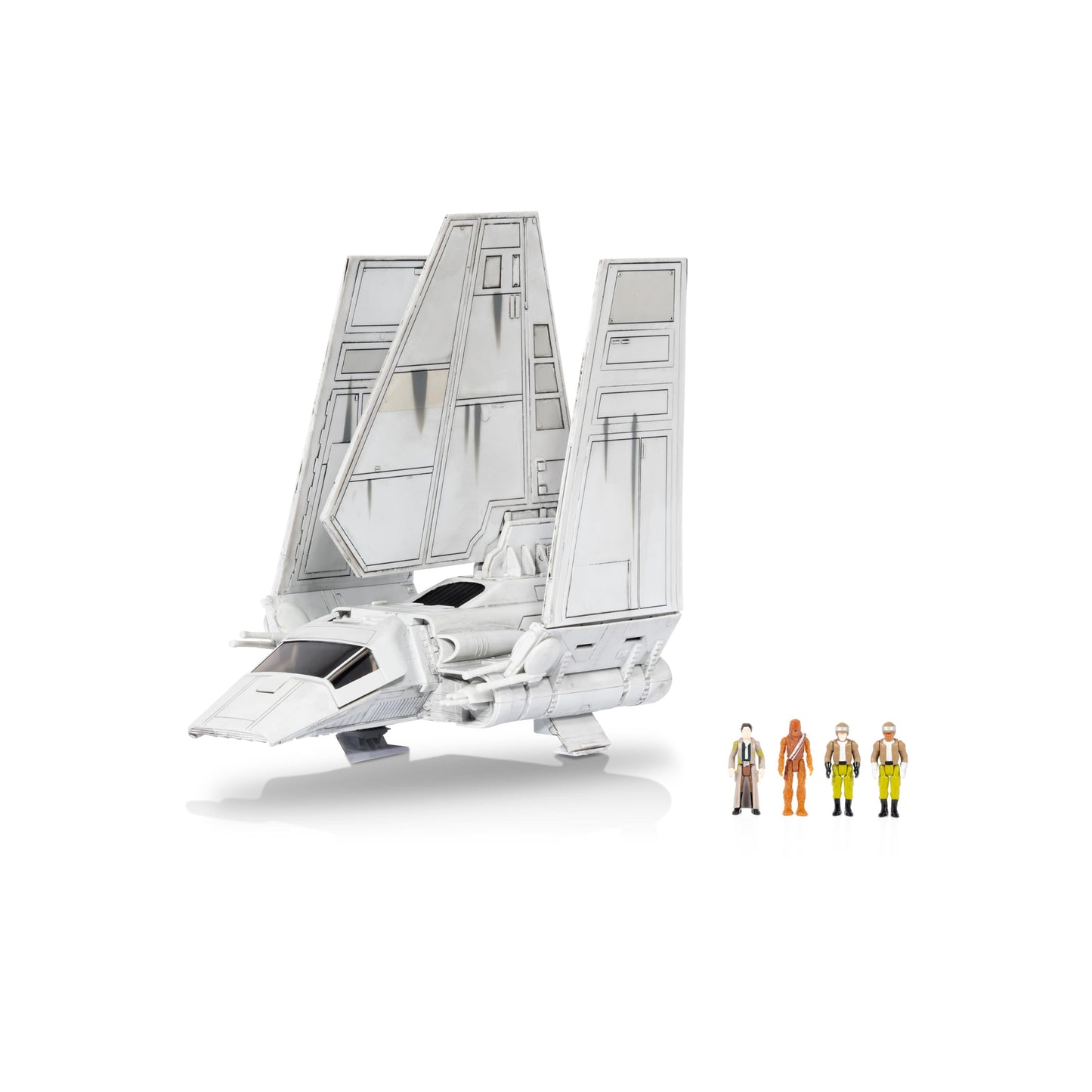 Star Wars Micro Galaxy Squadron Tydirium Shuttle - 7-Inch Vehicle with Unique Deco and Four 1-Inch Micro Figure Accessories