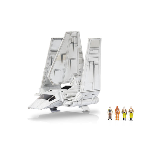 Star Wars Micro Galaxy Squadron Tydirium Shuttle - 7-Inch Vehicle with Unique Deco and Four 1-Inch Micro Figure Accessories
