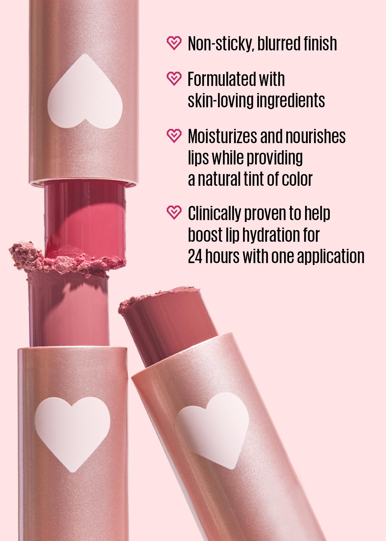 Kaja Love Blur Lip Balm - 06 Affection - Soft & Comfort Semi-Matte Blurring Daily Color Lip Balm - Shea Butter, Avocado Oil, Citrus Unshiu Peel Beauty and Personal Care Kaja