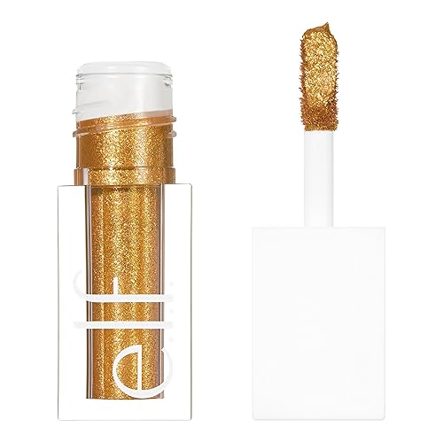 e.l.f. Liquid Glitter Eyeshadow, Long Lasting, Quick-Drying, Opaque, Gel-Based Eyeshadow For Creating High-Impact, Multi-Dimensional Eye Looks, Black