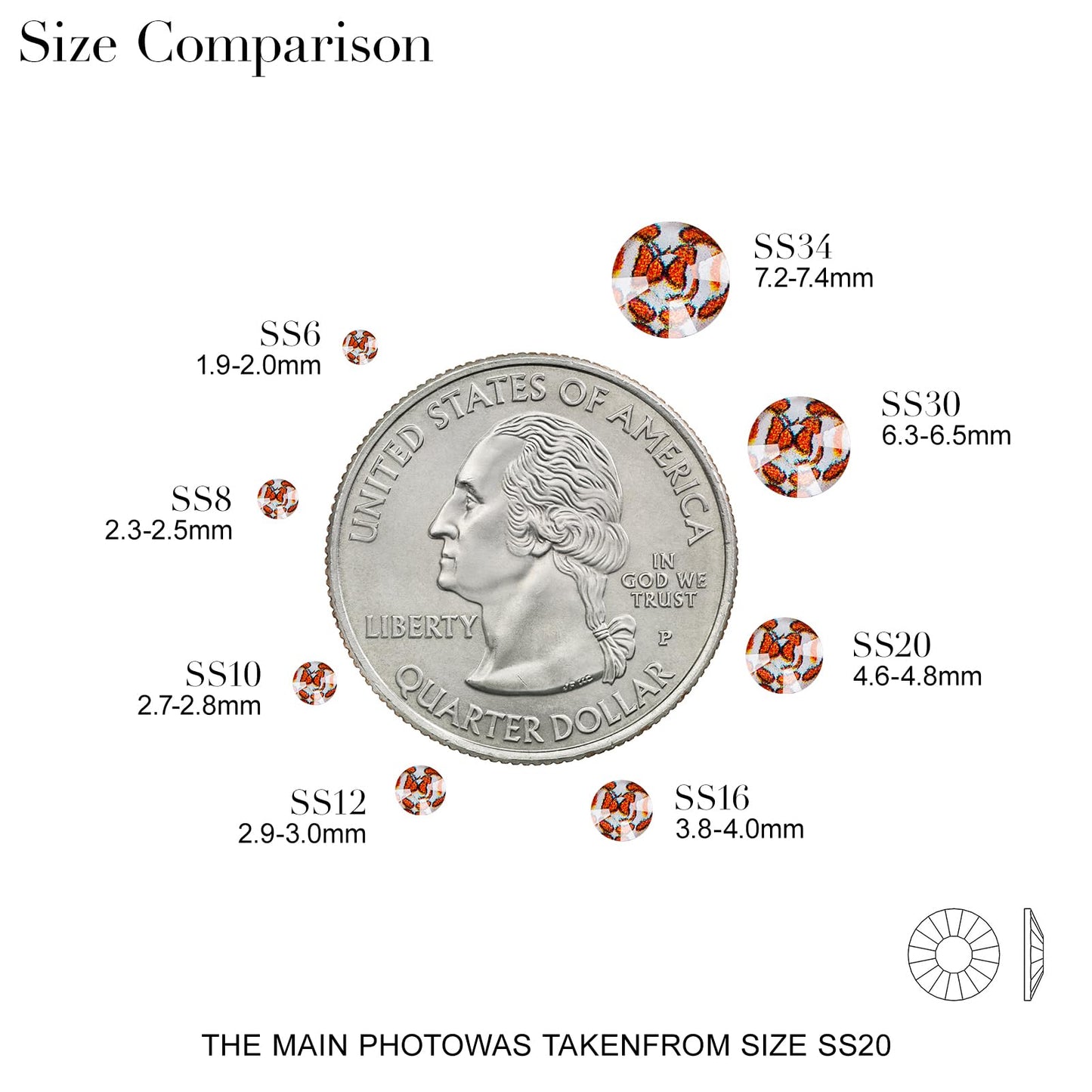 Novani 3000 Pieces Rhinestones Flat Back Crystal Leopard Round Glass Gems for Nail Art DIY Crafts,SS20,4.6-4.8mm Beauty and Personal Care novani