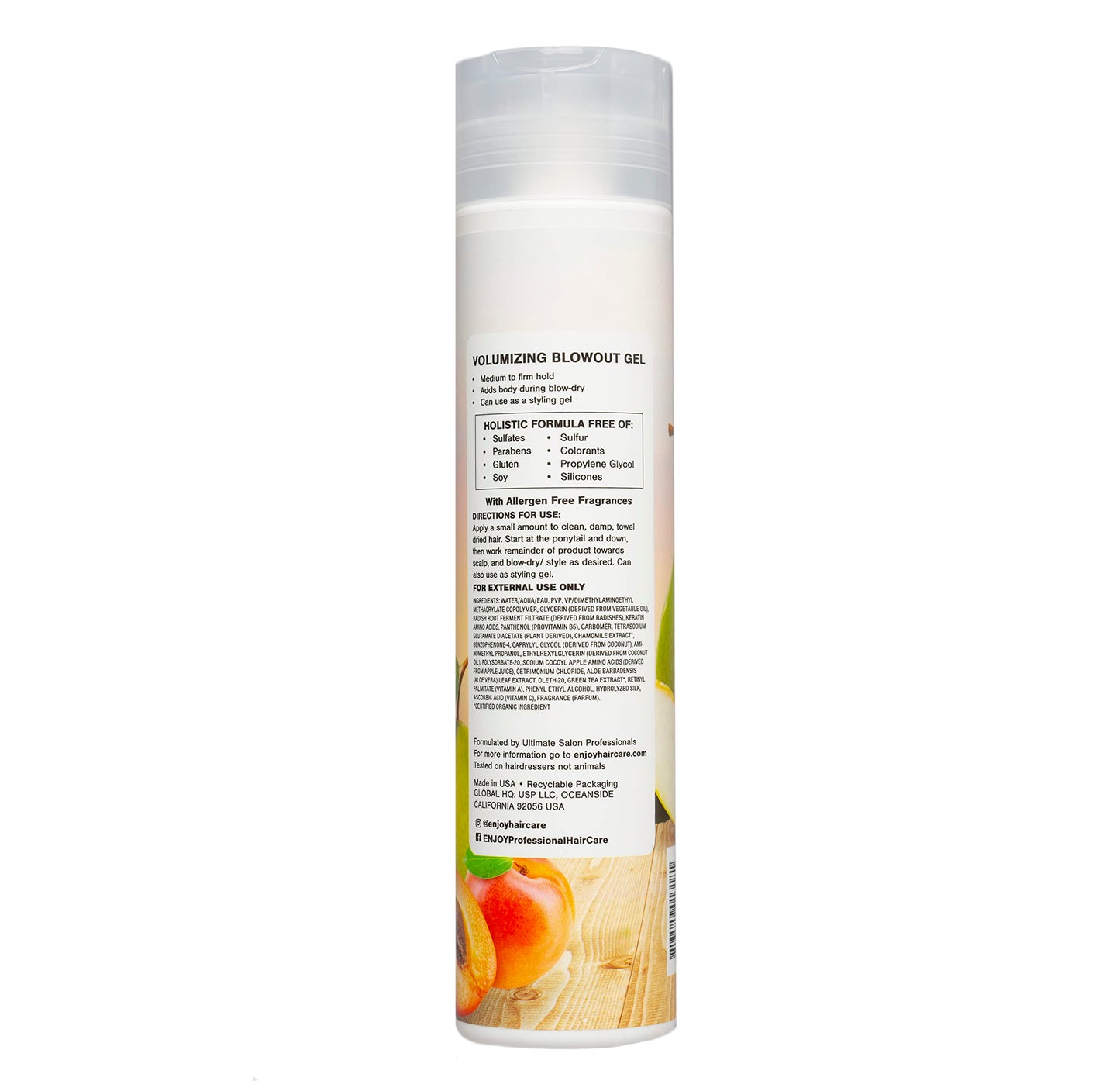 Enjoy Volumizing Blowout Gel, 10.1 Fluid Ounces - Hair Styling Agent, Adds Touchable Texture and Definition, Suitable for All Fine to Medium Hair